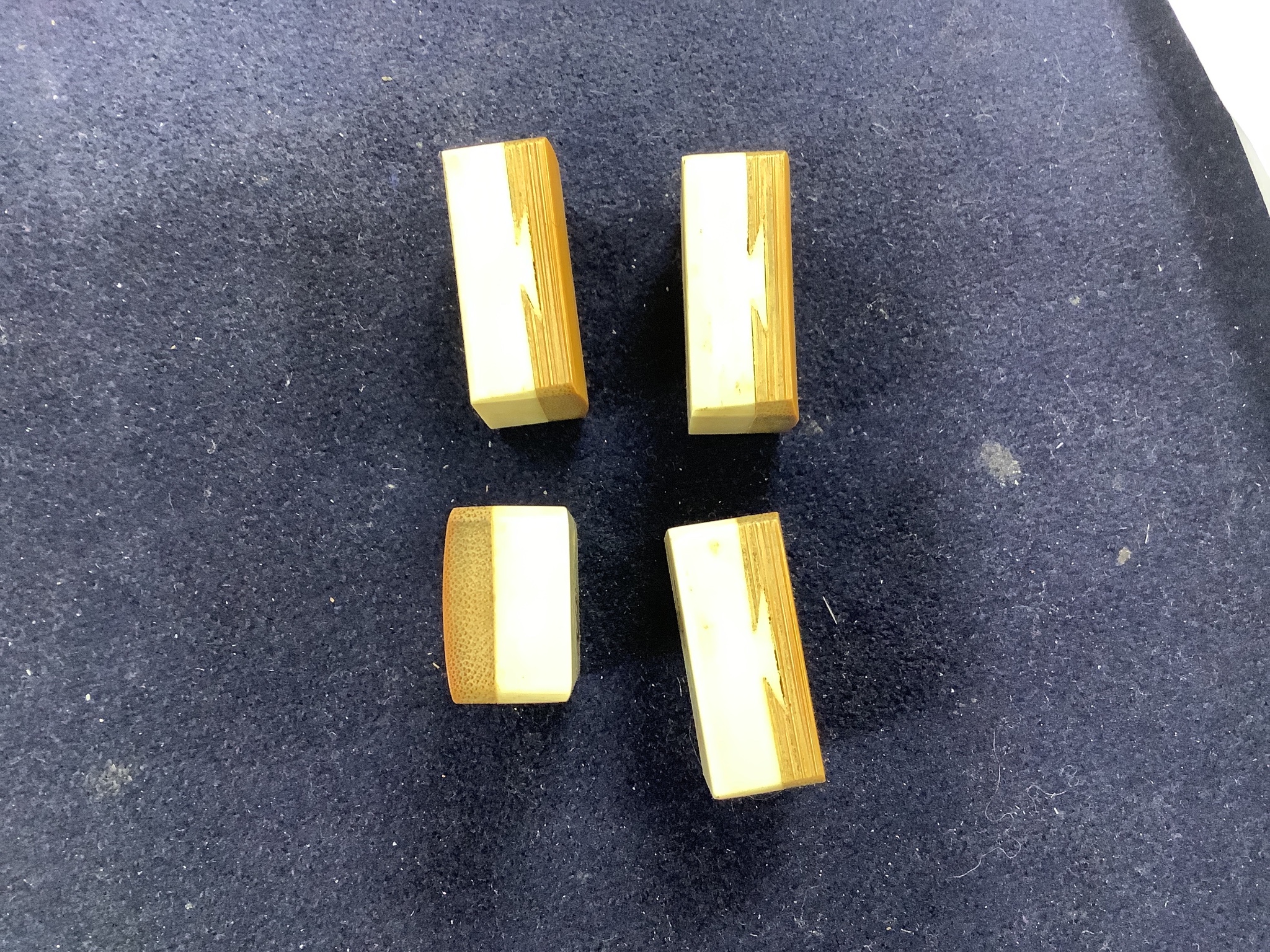 A Chinese hardwood cased mah jong set